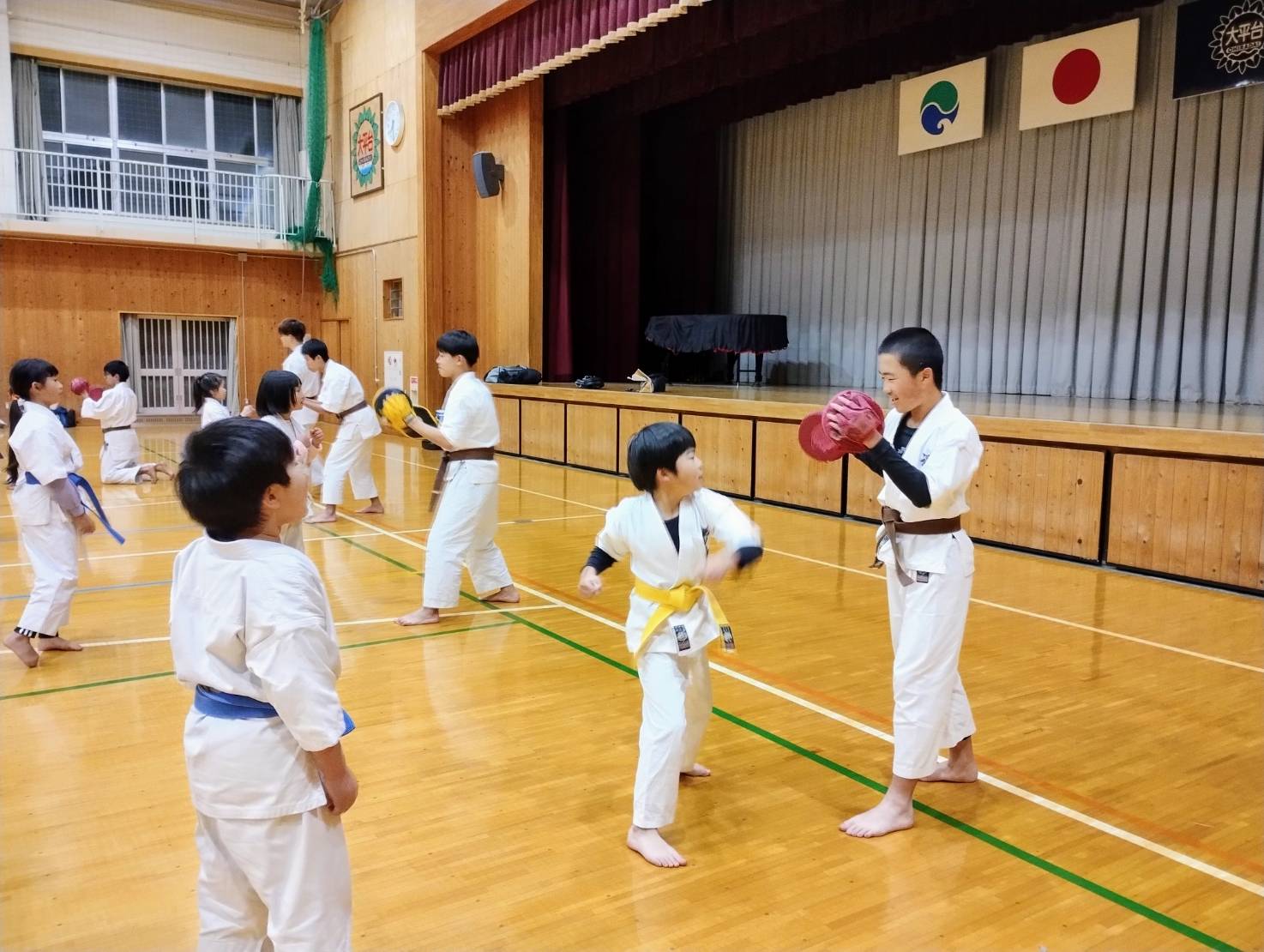少年部の練習風景